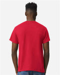 Gildan 8000 Scarlet Red — on model back