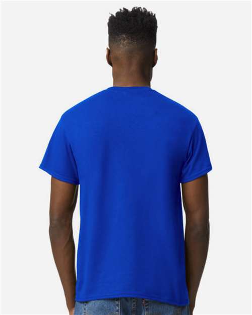 Gildan 8000 Deep Royal — on model back
