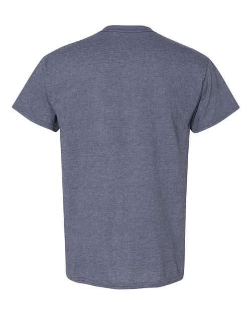 Gildan 8000 Heather Dark Navy — back