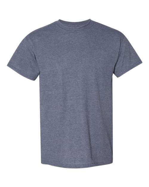 Gildan 8000 Heather Dark Navy — front