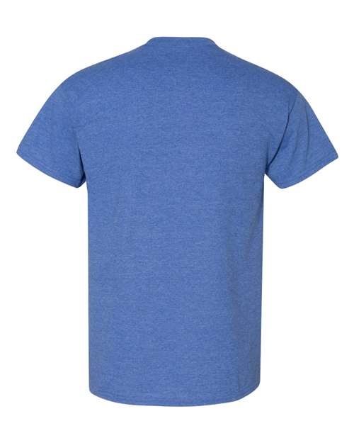 Gildan 8000 Heather Deep Royal — back