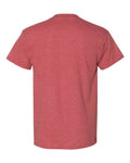 Gildan 8000 Heather Scarlet Red — back