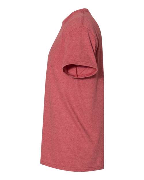 Gildan 8000 Heather Scarlet Red — direct side