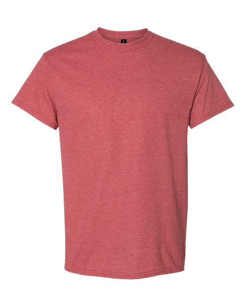 Gildan 8000 Heather Scarlet Red — front