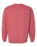 Gildan 18000 Heather Scarlet Red — back