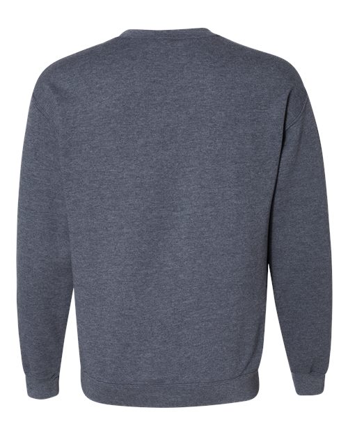 Gildan 18000 Heather Dark Navy — back