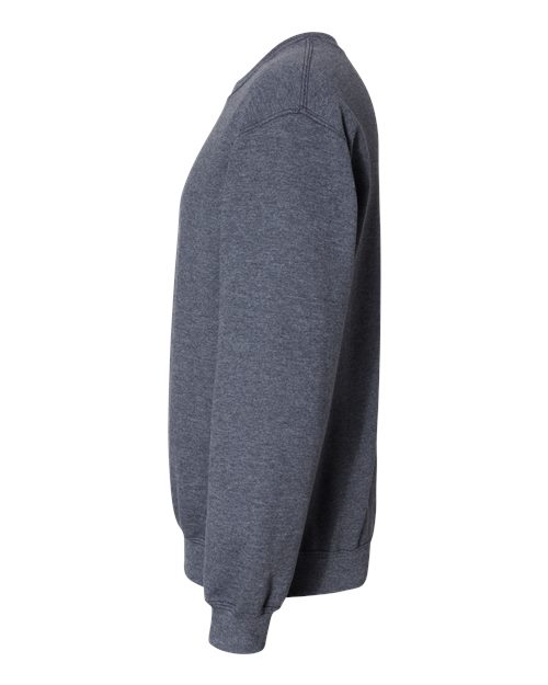 Gildan 18000 Heather Dark Navy — direct side