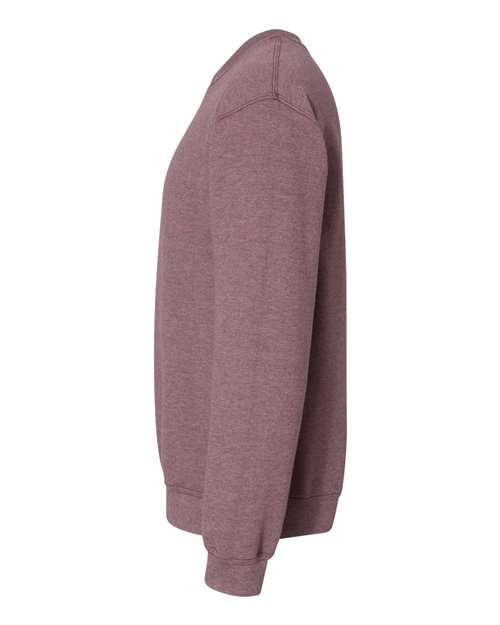 Gildan 18000 Heather Dark Maroon — direct side