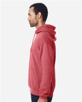 Gildan 18500 Heather Scarlet Red — on model side