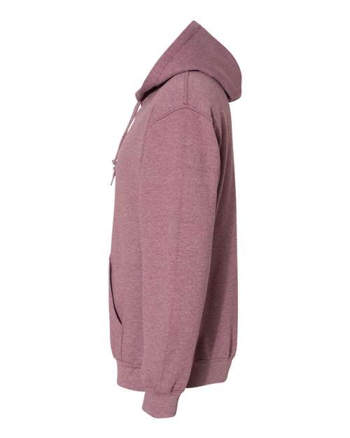 Gildan 18500 Heather Dark Maroon — direct side