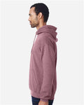 Gildan 18500 Heather Dark Maroon — on model side