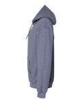 Gildan 18500 Heather Dark Navy — direct side