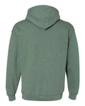 Gildan 18500 Heather Dark Green — back