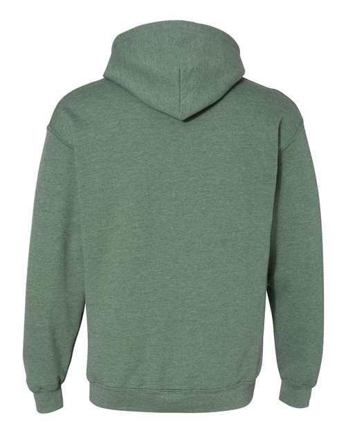 Gildan 18500 Heather Dark Green — back