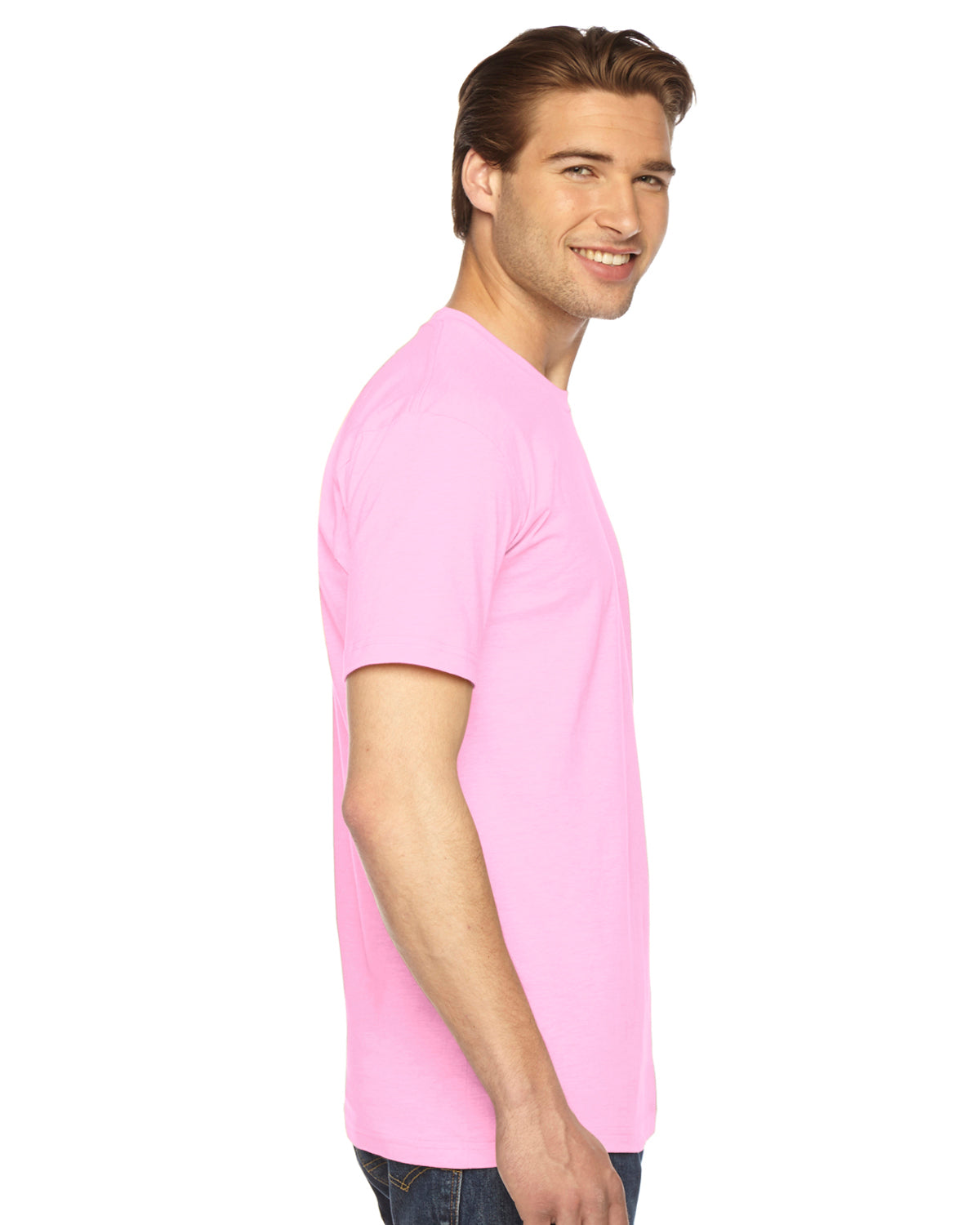 Unisex Fine Jersey Short-Sleeve T-Shirt - Pink