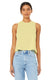 Bella + Canvas 6682 - Women's Racerback Cropped Tank - Heather French Vanilla