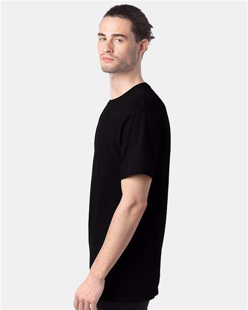 ComfortWash by Hanes GDH100 Black — on model side