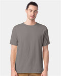 ComfortWash by Hanes GDH100 Concrete Grey — on model front