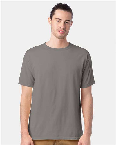 ComfortWash by Hanes GDH100 Concrete Grey — on model front