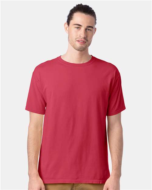 ComfortWash by Hanes GDH100 Crimson Fall — on model front