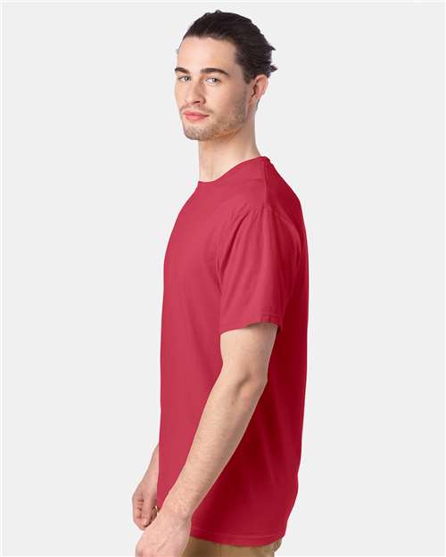 ComfortWash by Hanes GDH100 Crimson Fall — on model side