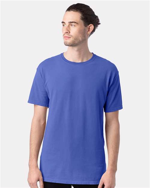 ComfortWash by Hanes GDH100 Deep Forte Blue — on model front
