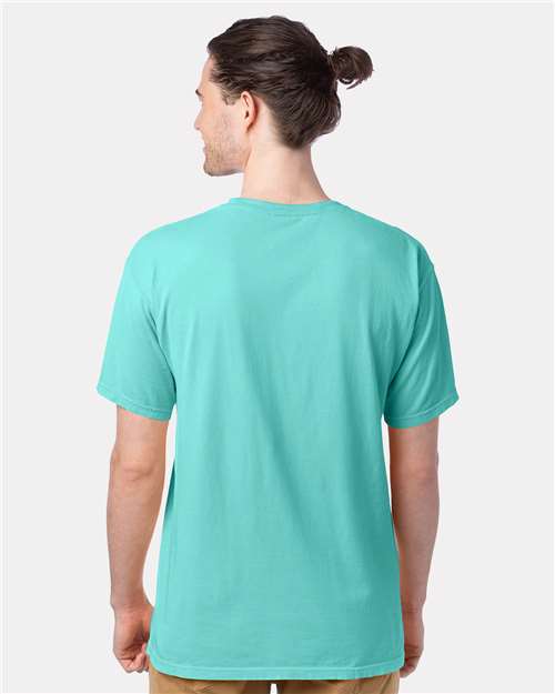 ComfortWash by Hanes GDH100 Mint — on model back