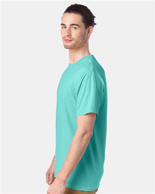 ComfortWash by Hanes GDH100 Mint — on model side