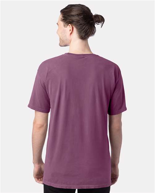 ComfortWash by Hanes GDH100 Purple Plum Raisin — on model back