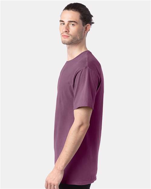 ComfortWash by Hanes GDH100 Purple Plum Raisin — on model side