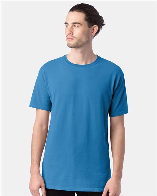 ComfortWash by Hanes GDH100 Summer Sky Blue — on model front
