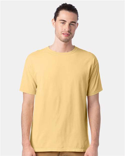 ComfortWash by Hanes GDH100 Summer Squash Yellow — on model front