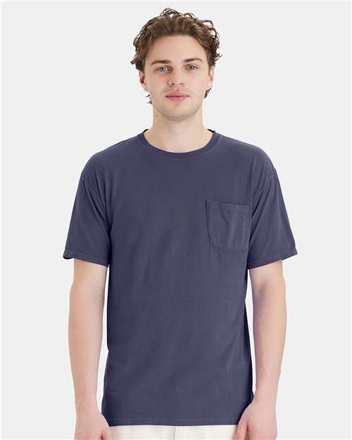 ComfortWash by Hanes GDH150 Anchor Slate — on model front