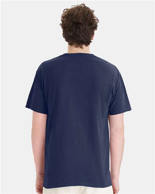 ComfortWash by Hanes GDH150 Navy — on model back