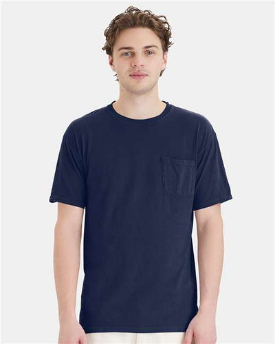 ComfortWash by Hanes GDH150 Navy — on model front