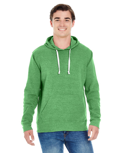Unisex Triblend Pullover Fleece Hoodie - Green Triblend