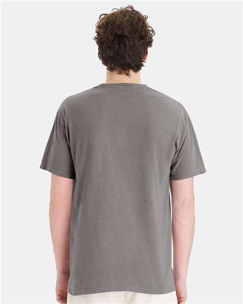 ComfortWash by Hanes GDH150 Concrete Grey — on model back