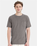 ComfortWash by Hanes GDH150 Concrete Grey — on model front