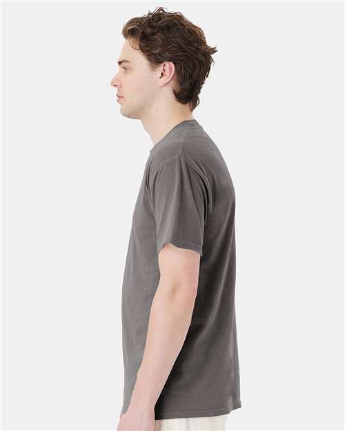 ComfortWash by Hanes GDH150 Concrete Grey — on model side