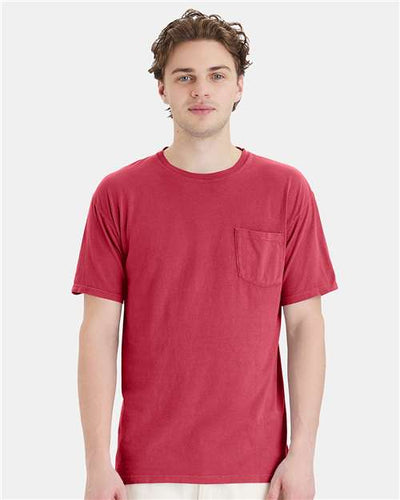 ComfortWash by Hanes GDH150 Crimson Fall — on model front