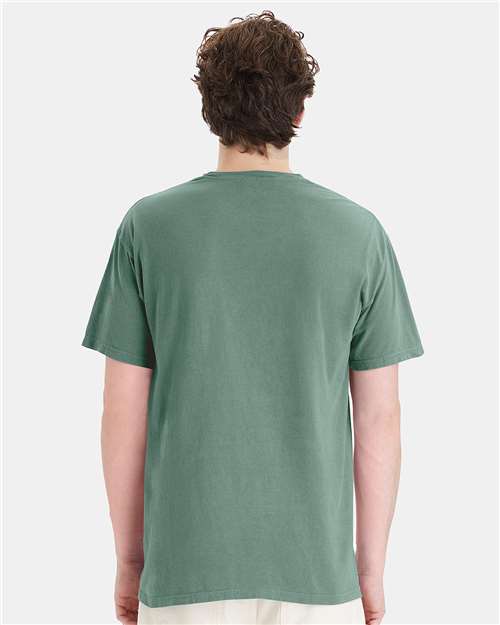 ComfortWash by Hanes GDH150 Cypress Green — on model back