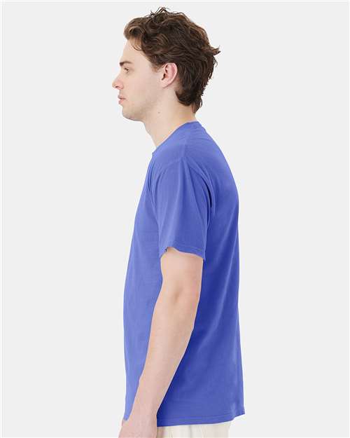 ComfortWash by Hanes GDH150 Deep Forte Blue — on model side