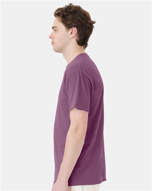 ComfortWash by Hanes GDH150 Purple Plum Raisin — on model side