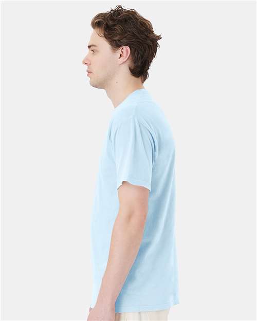 ComfortWash by Hanes GDH150 Soothing Blue — on model side