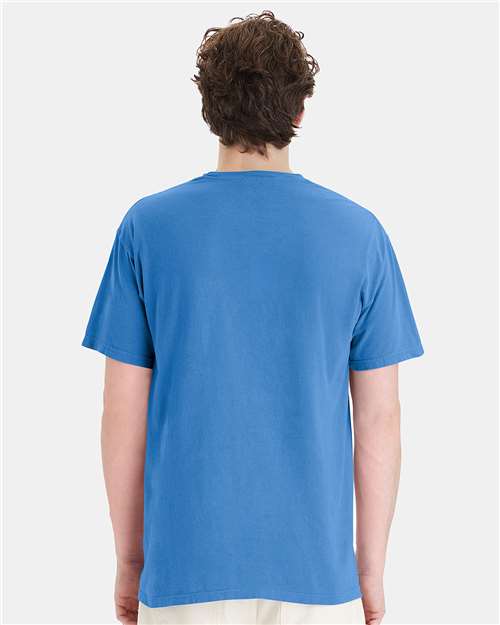 ComfortWash by Hanes GDH150 Summer Sky Blue — on model back