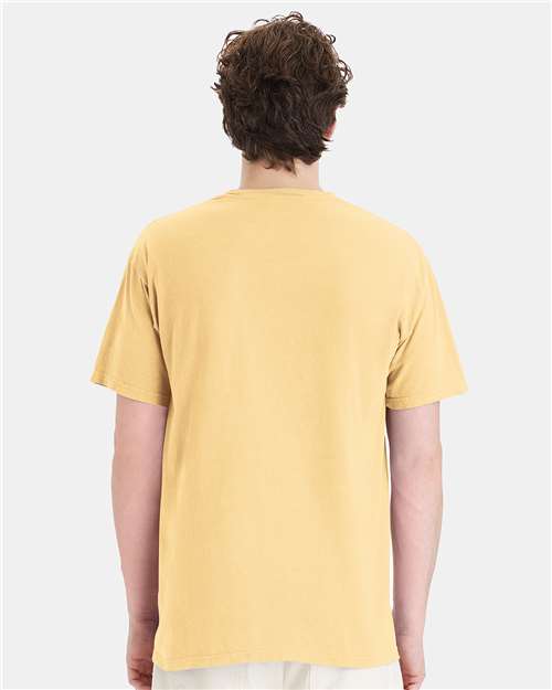 ComfortWash by Hanes GDH150 Summer Squash Yellow — on model back