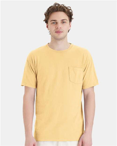 ComfortWash by Hanes GDH150 Summer Squash Yellow — on model front