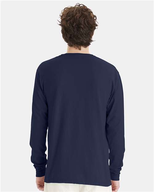ComfortWash by Hanes GDH200 Navy — on model back
