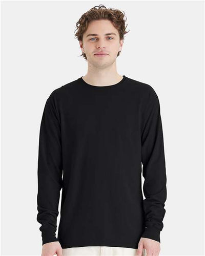 ComfortWash by Hanes GDH200 Black — on model front