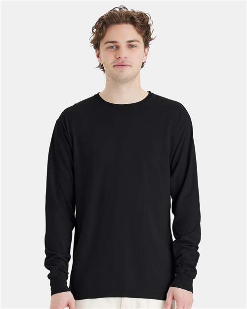 ComfortWash by Hanes GDH200 Black — on model front